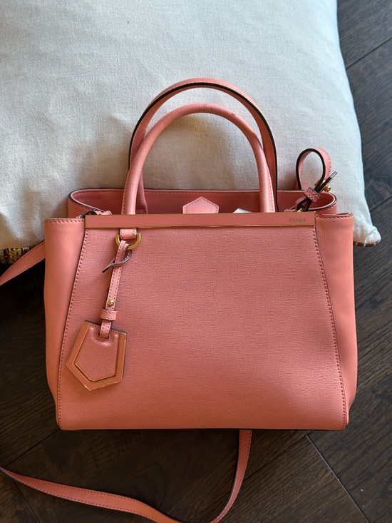 Fendi Handbags - FENDI Pink Leather Petite Sac 2jours Elite Tote Bag
